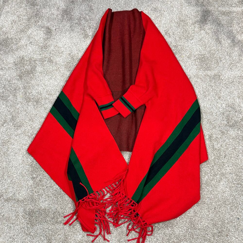 Reversible - O/S - Cashmere Cape Scarves Wraps - High QUALITY